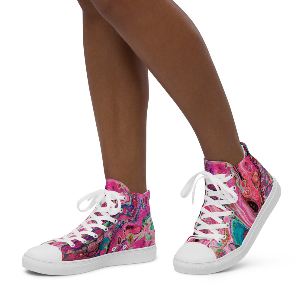 Women’s high top canvas shoes - FA011