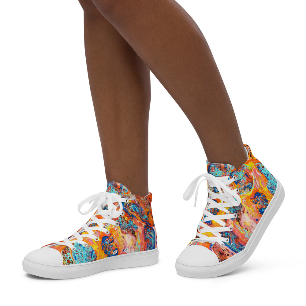 Women’s high top canvas shoes - FA008