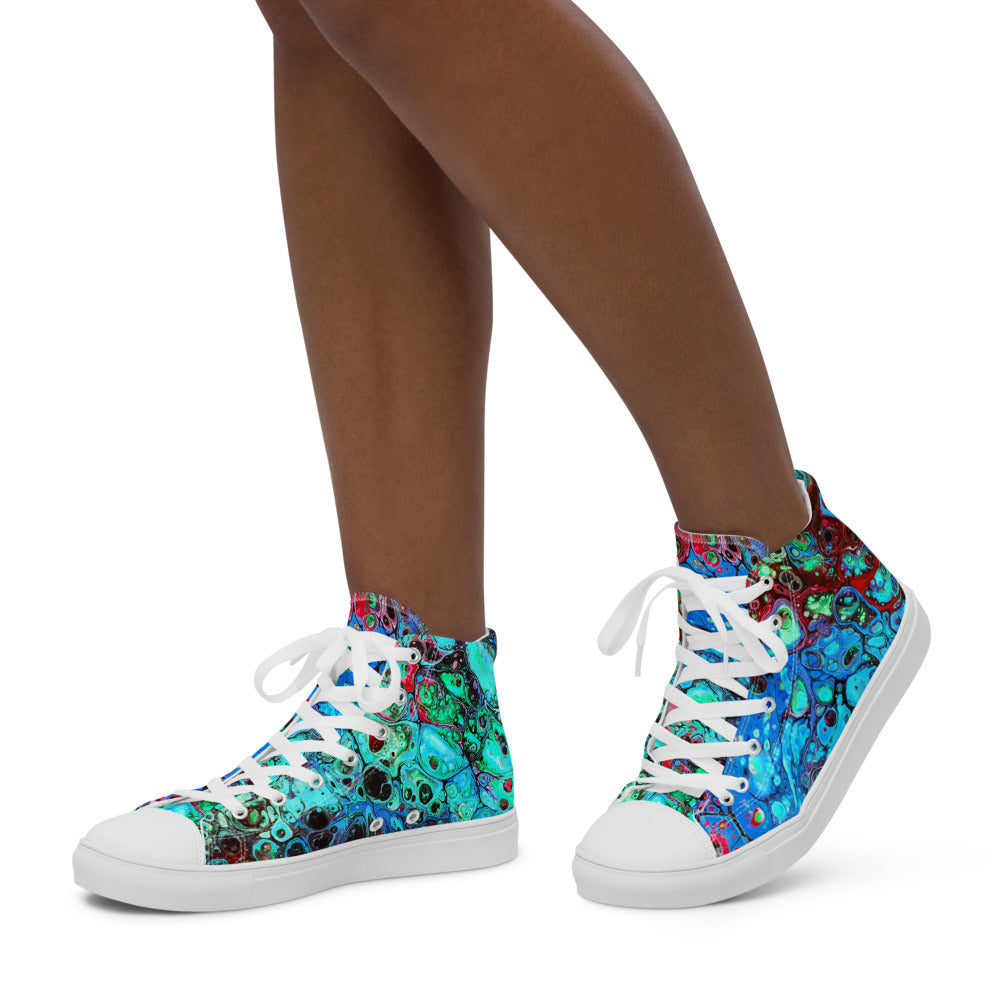 Women’s high top canvas shoes - FA007C