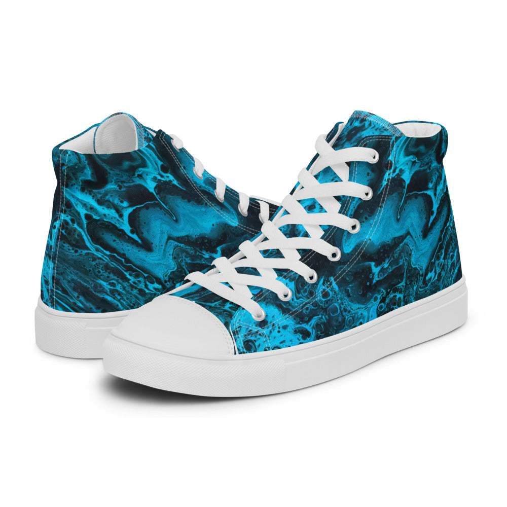 Women’s High Tops - Fluid Art Design - FA-006A