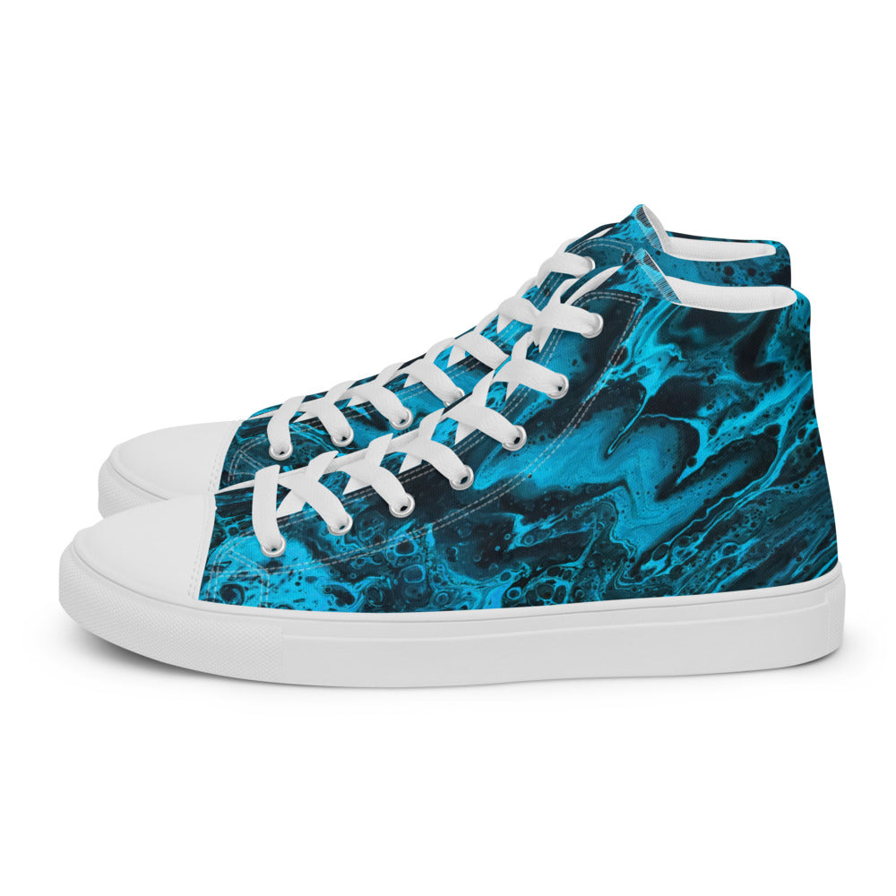 Women’s High Tops - Fluid Art Design - FA-006A