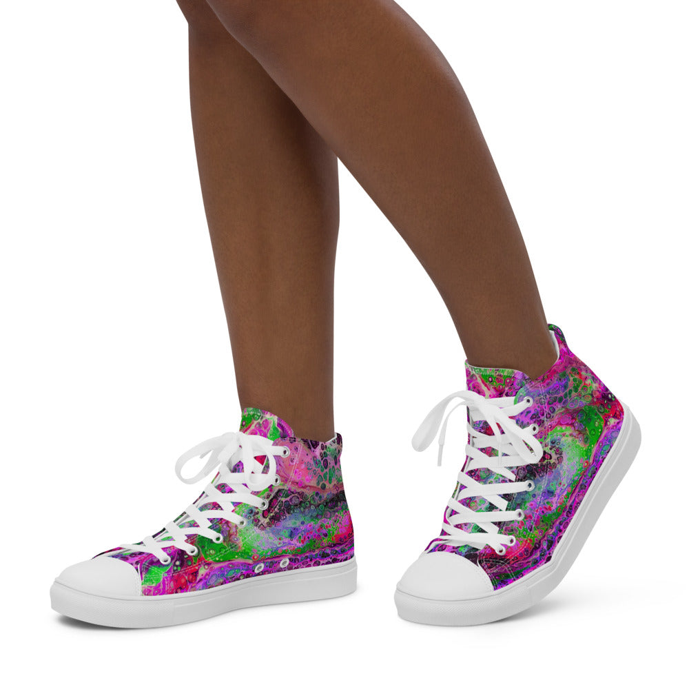 Women’s high top canvas shoes - FA003D