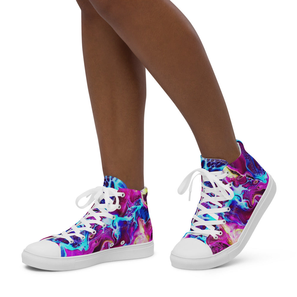 Women’s high top canvas shoes - FA002B