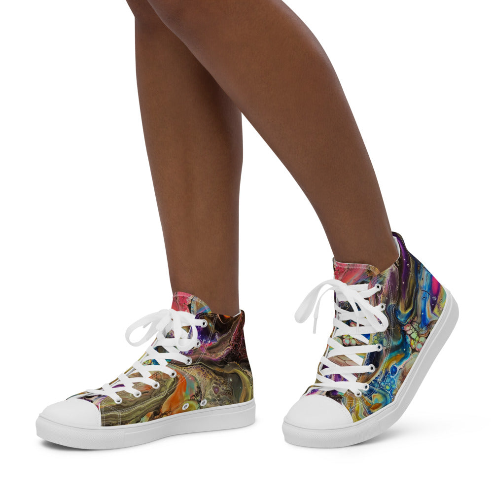Women’s high top canvas shoes - FA001