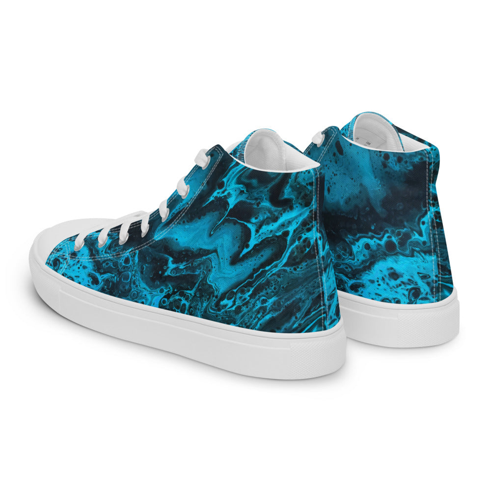 Women’s High Tops - Fluid Art Design - FA-006A