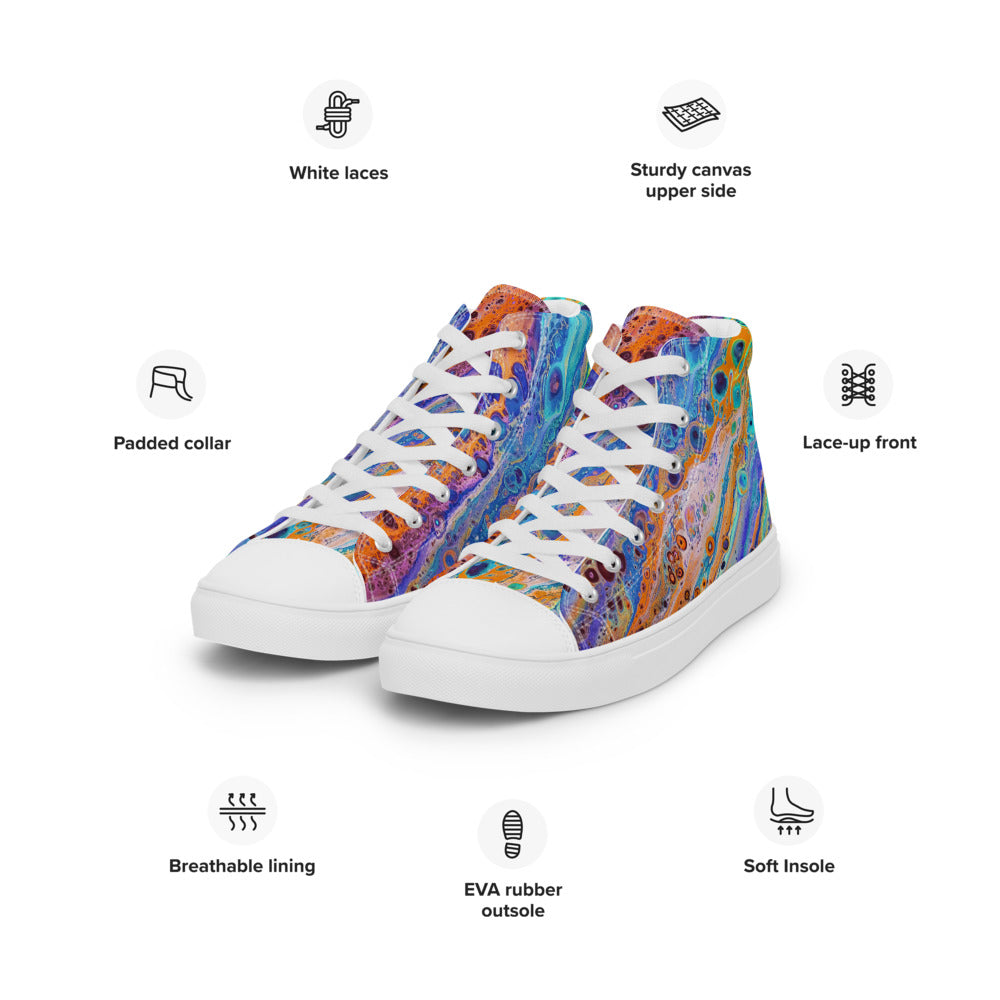 Women’s high top canvas shoes - FA018C
