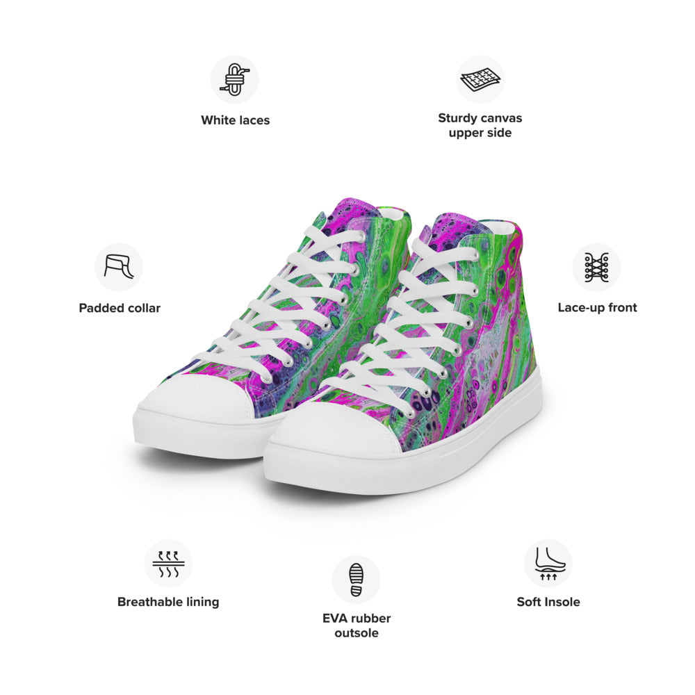 Women’s high top canvas shoes - FA018A