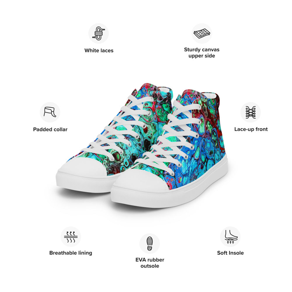 Women’s high top canvas shoes - FA007C