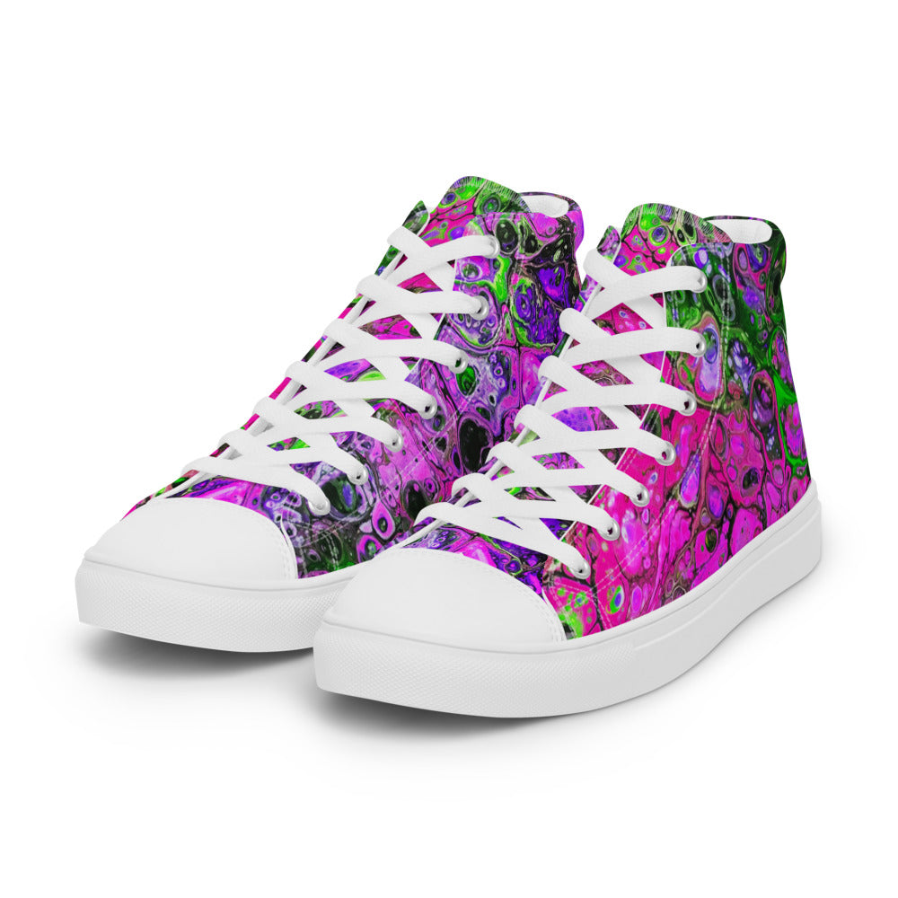 Women’s High Tops - Fluid Art Design - FA-007A