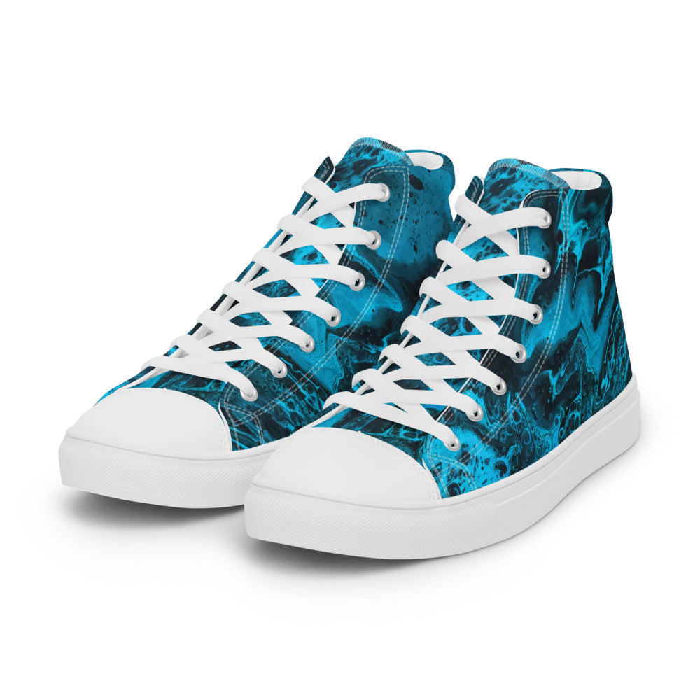 Women’s High Tops - Fluid Art Design - FA-006A
