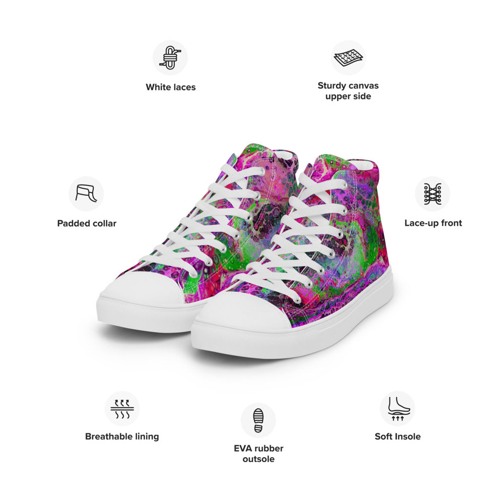 Women’s high top canvas shoes - FA003D