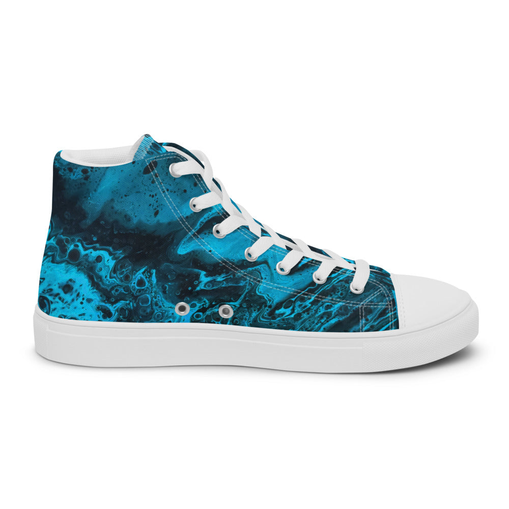 Women’s High Tops - Fluid Art Design - FA-006A