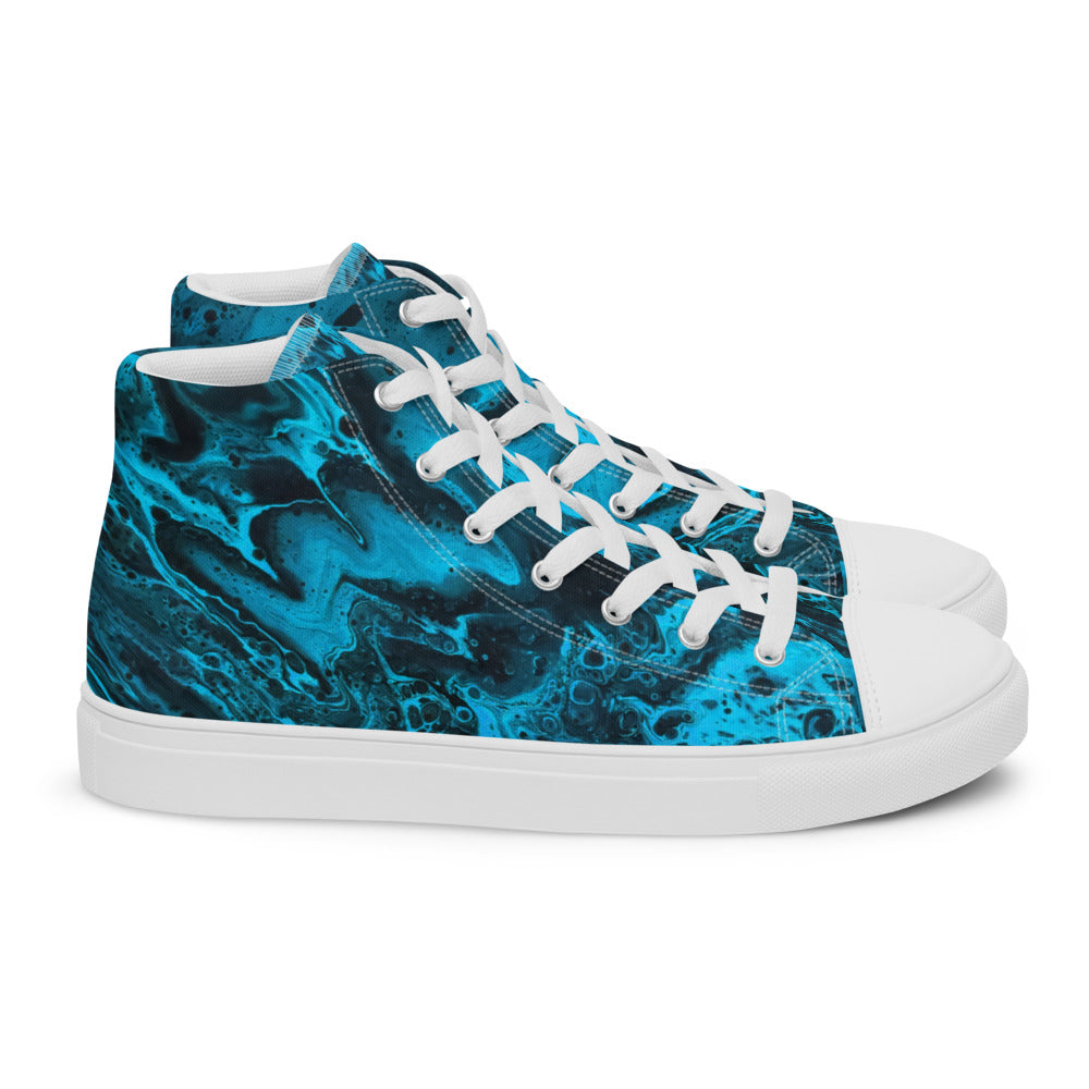Women’s High Tops - Fluid Art Design - FA-006A