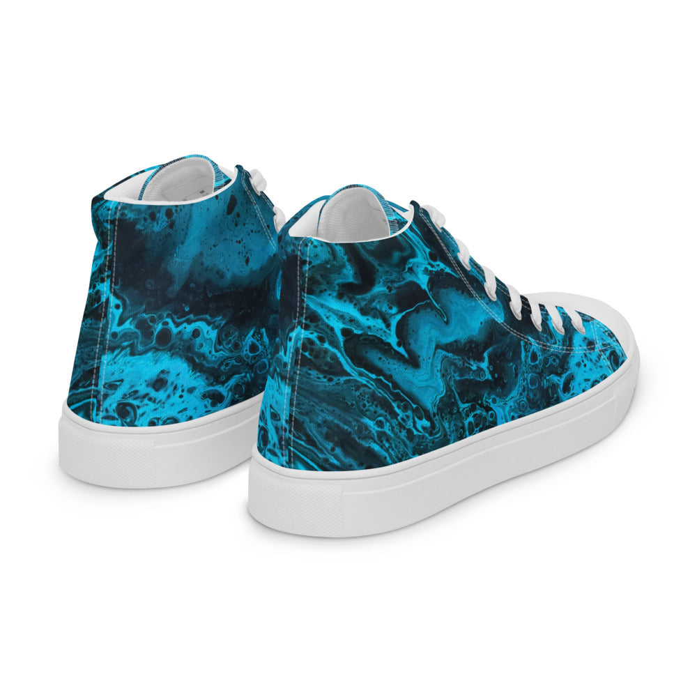 Women’s High Tops - Fluid Art Design - FA-006A