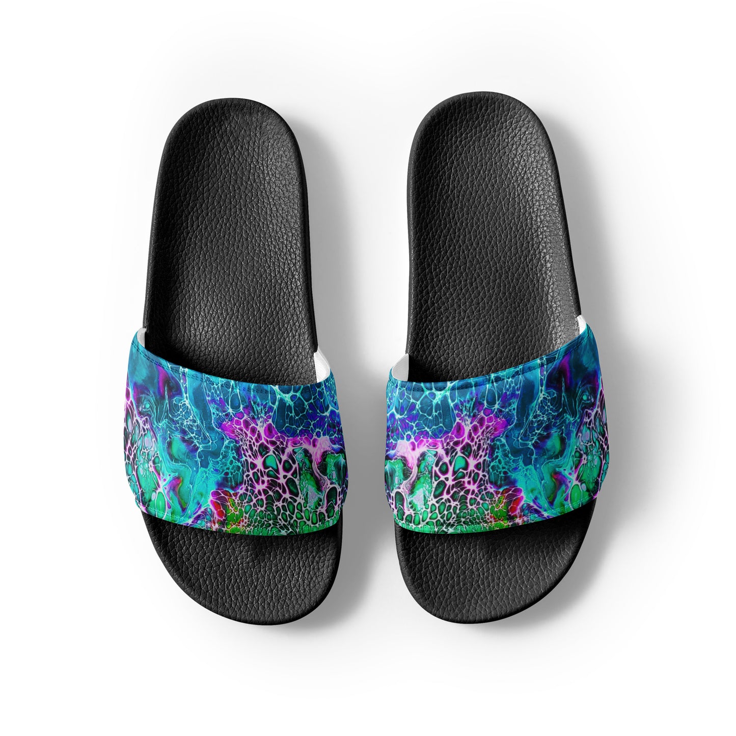 Women's Slides - Fluid Art Design - FA-012B-1