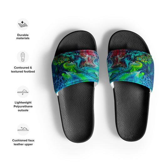 Women's Slides - Fluid Art Design - FA-013