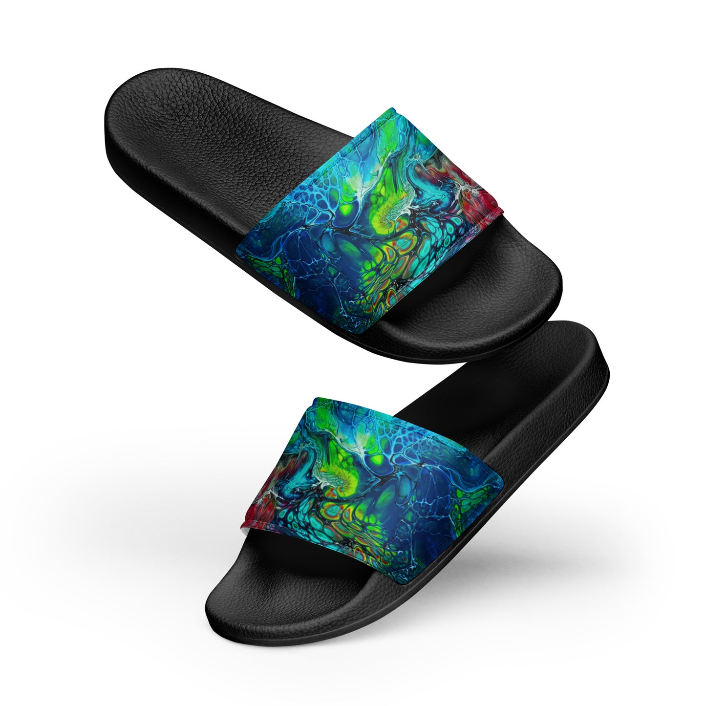 Women's Slides - Fluid Art Design - FA-013
