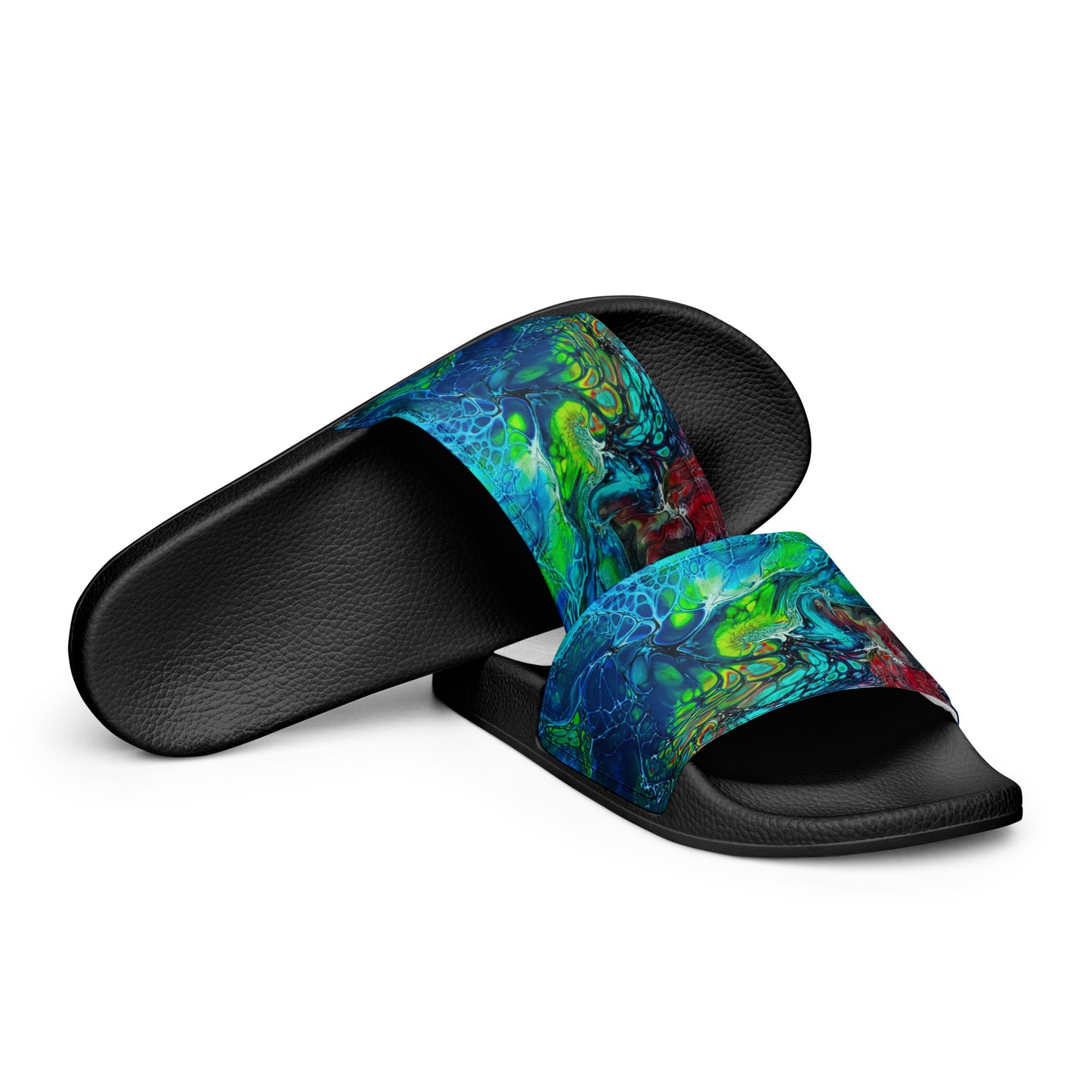 Women's Slides - Fluid Art Design - FA-013