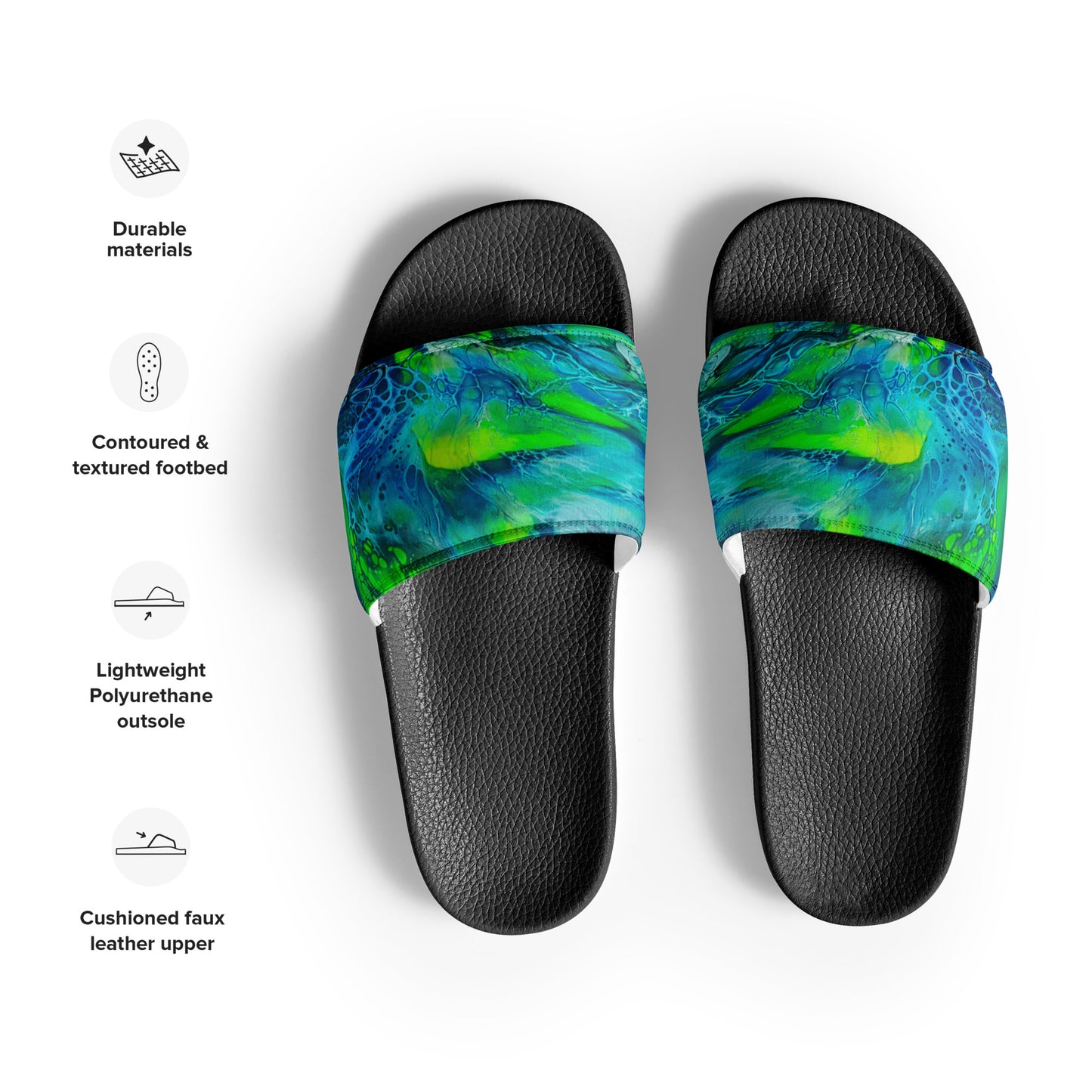 Women's Slides - Fluid Art Design - FA-013-2