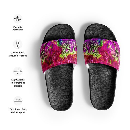 Women's Slides - Fluid Art Design - FA-012C-1