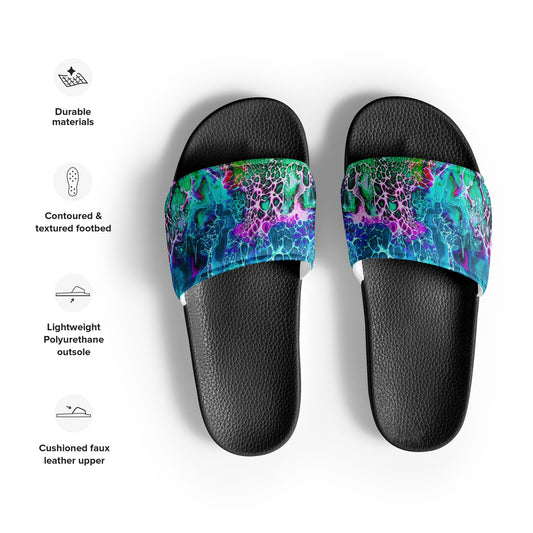 Women's Slides - Fluid Art Design - FA-012B-1