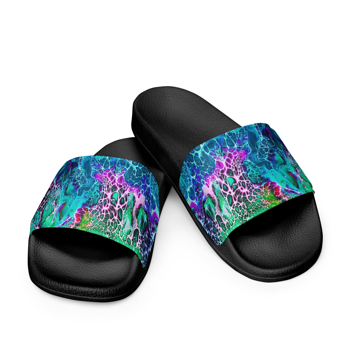 Women's Slides - Fluid Art Design - FA-012B-1