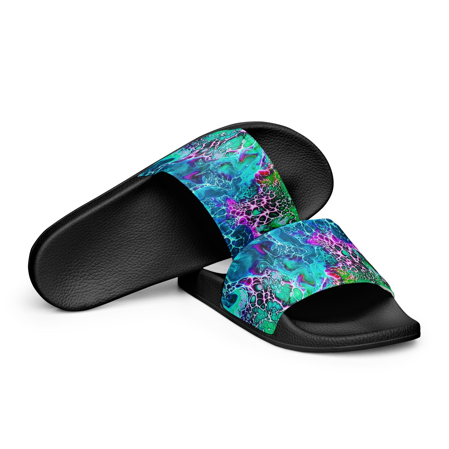Women's Slides - Fluid Art Design - FA-012B-1