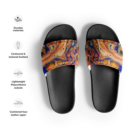 Women's Slides - Fluid Art Design - FA-011E-1