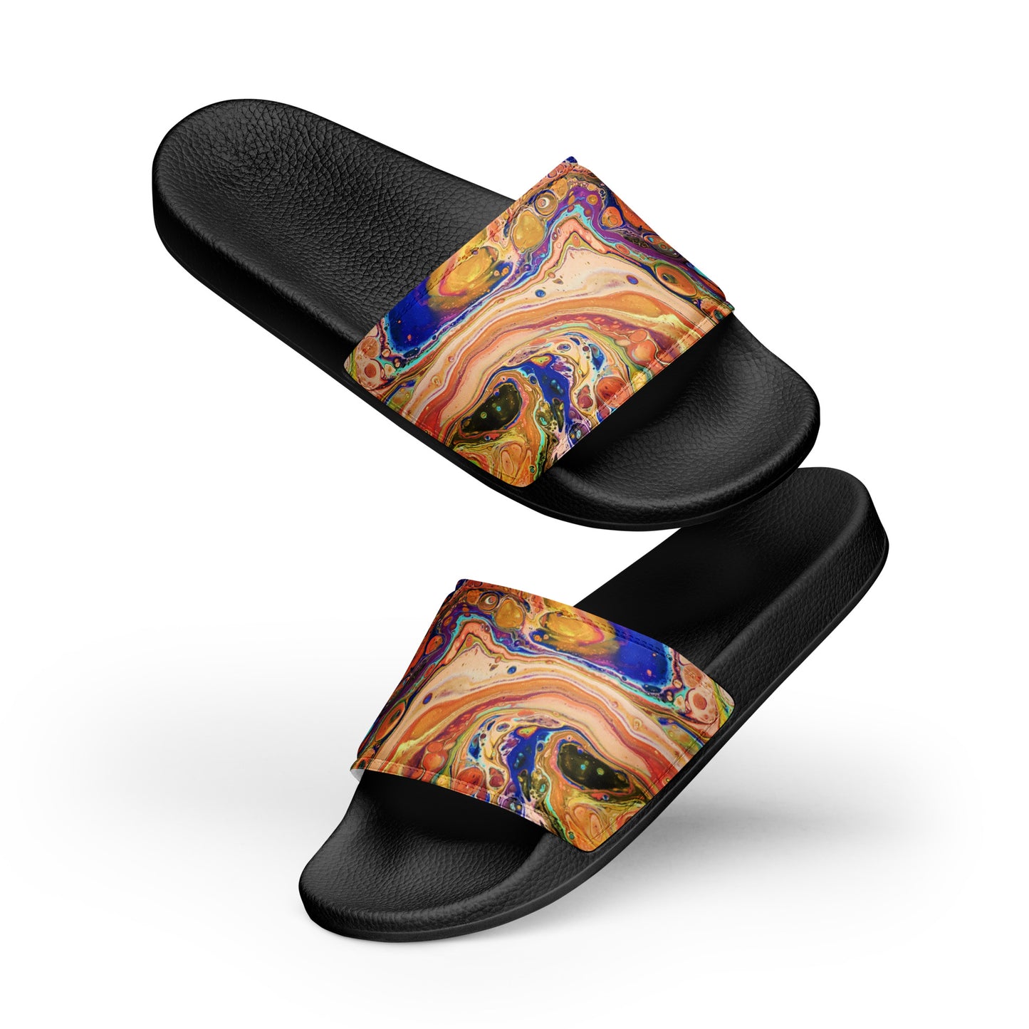 Women's Slides - Fluid Art Design - FA-011E-1