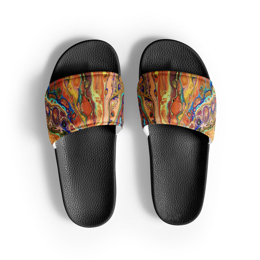Women's Slides - Fluid Art Design - FA-011E-2