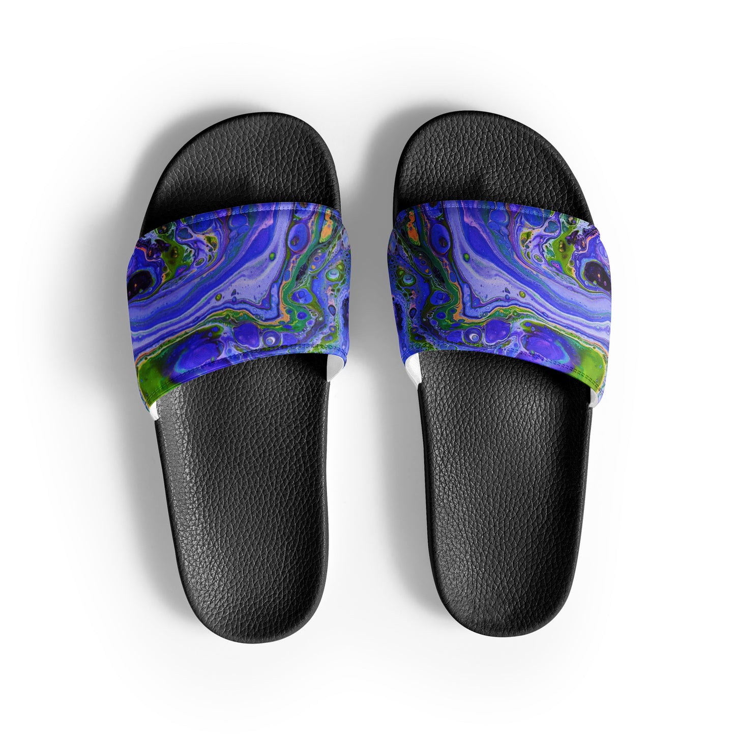 Women's Slides - Fluid Art Design - FA-011B-1