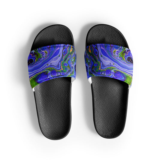 Women's Slides - Fluid Art Design - FA-011B-1