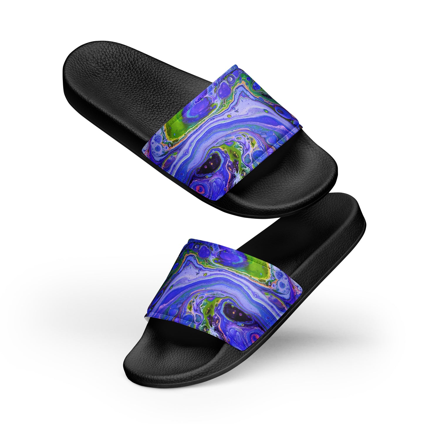 Women's Slides - Fluid Art Design - FA-011B-1