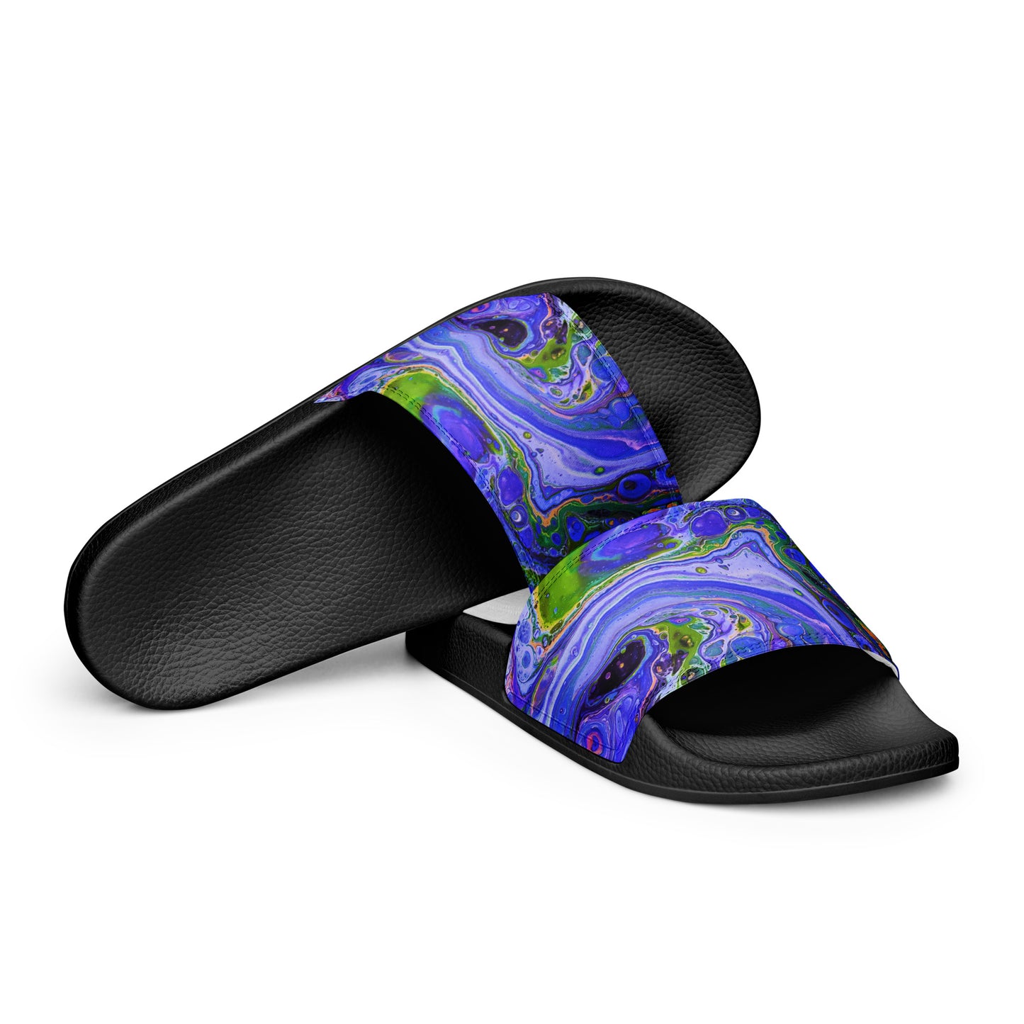 Women's Slides - Fluid Art Design - FA-011B-1