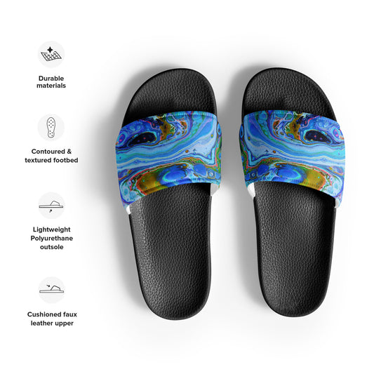 Women's Slides - Fluid Art Design - FA-011A-1