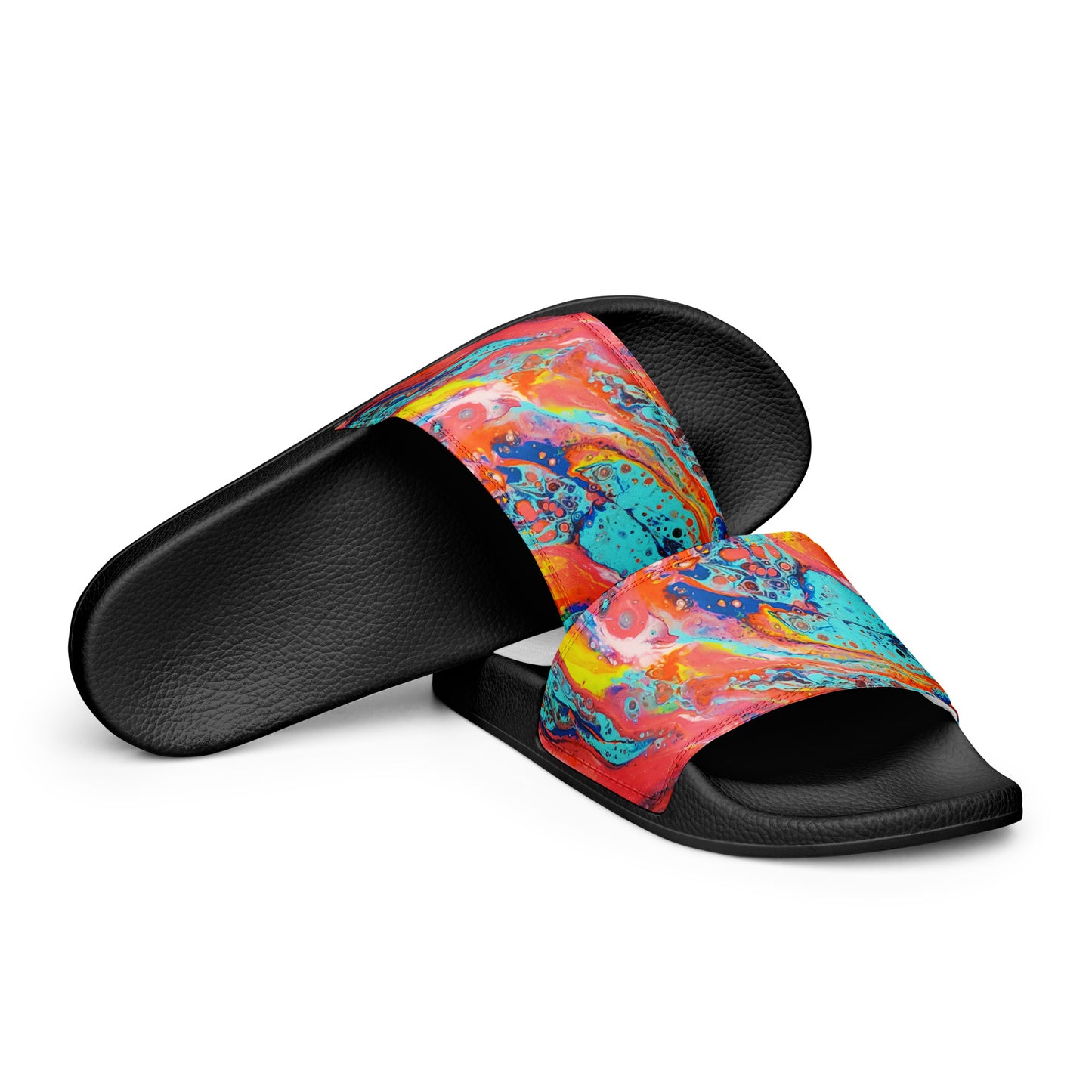 Women's Slides - Fluid Art Design - FA-008-2