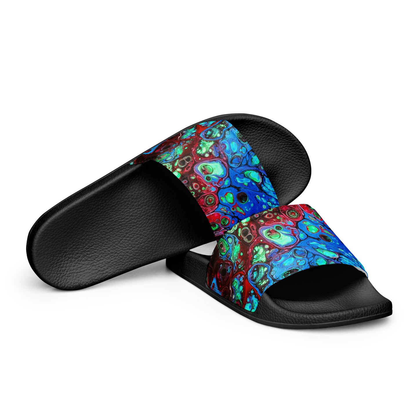Women's Slides - Fluid Art Design - FA-007C-1