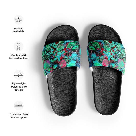 Women's Slides - Fluid Art Design - FA-007C-2