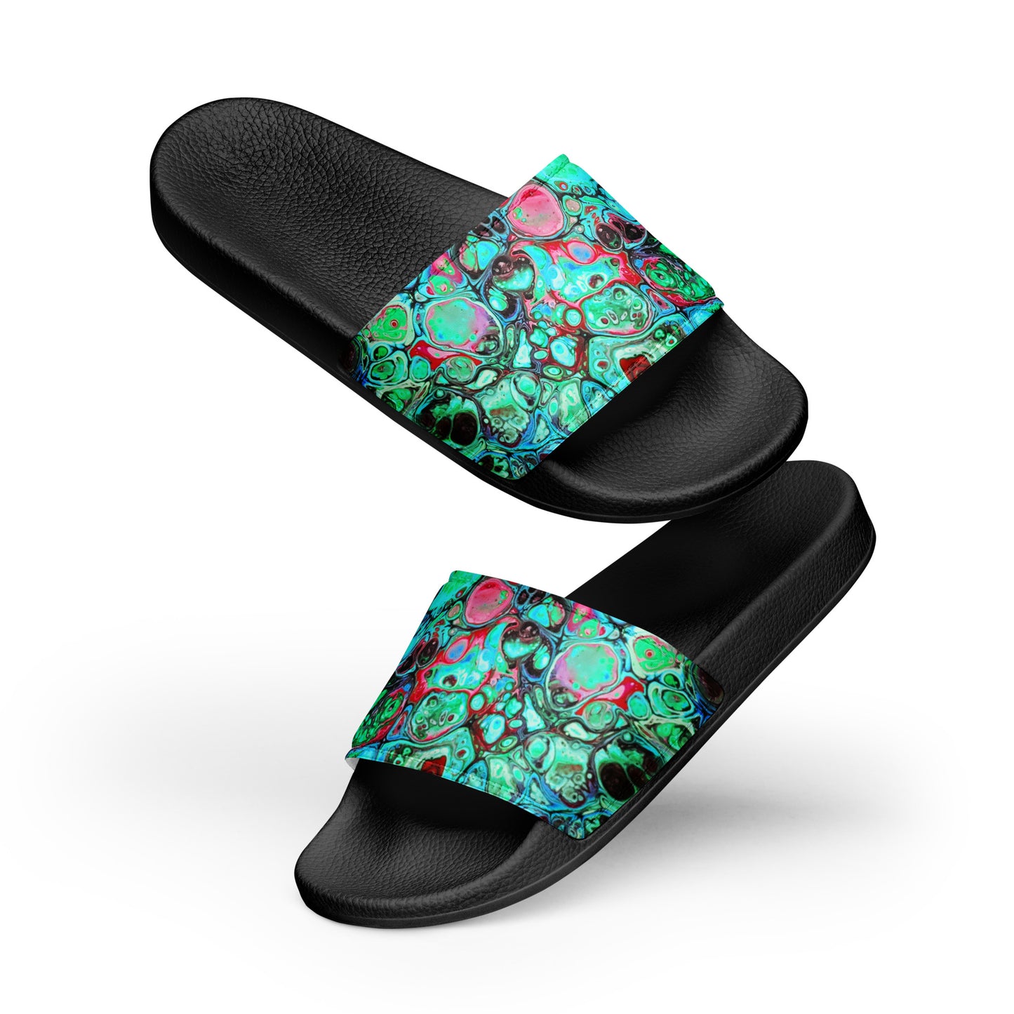 Women's Slides - Fluid Art Design - FA-007C-2