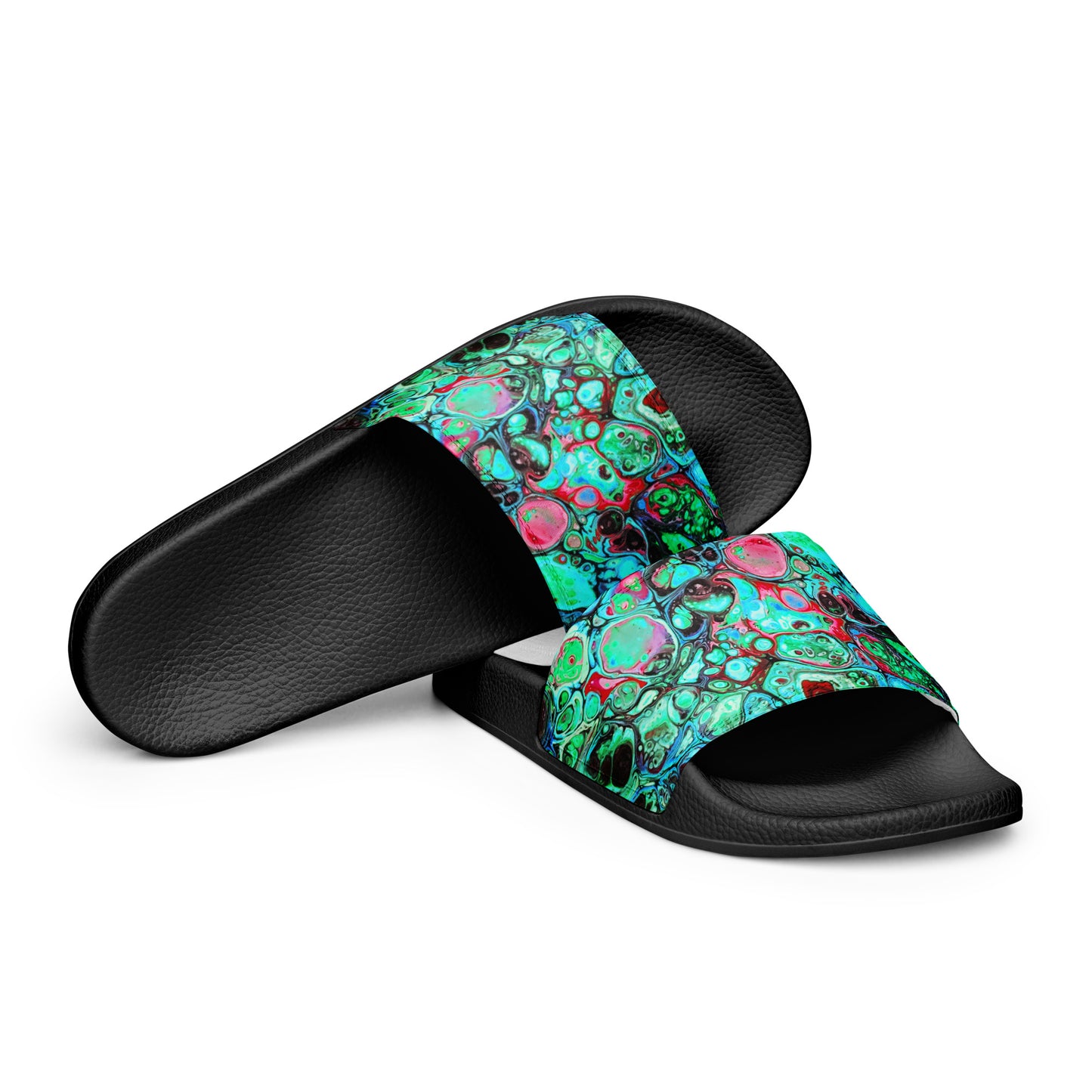 Women's Slides - Fluid Art Design - FA-007C-2