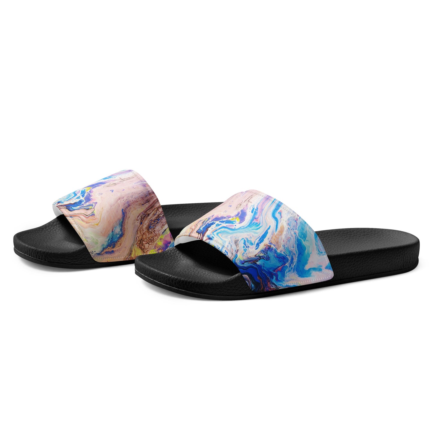 Women's Slides - Fluid Art Design - FA-019A