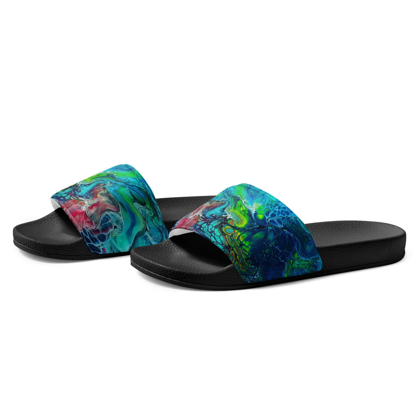 Women's Slides - Fluid Art Design - FA-013
