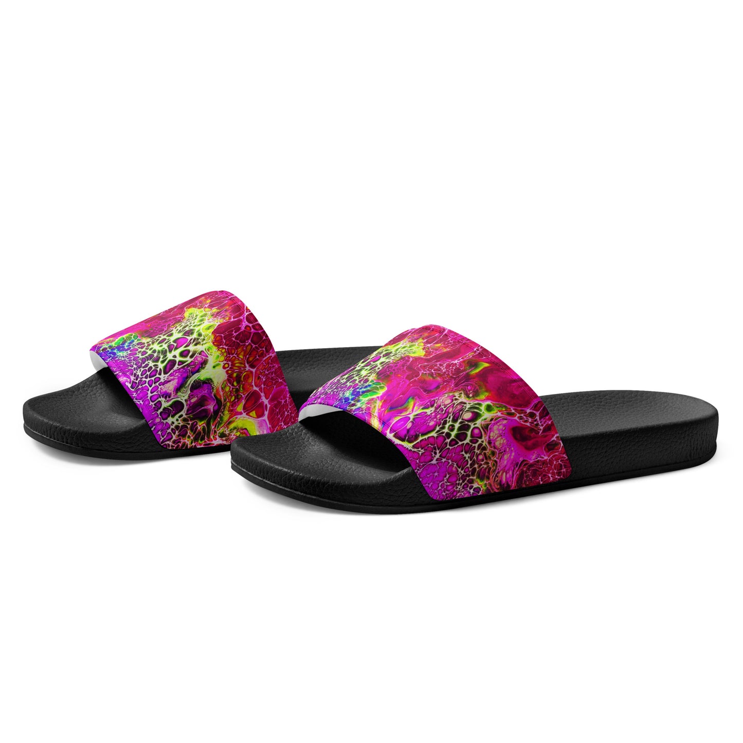Women's Slides - Fluid Art Design - FA-012C-1