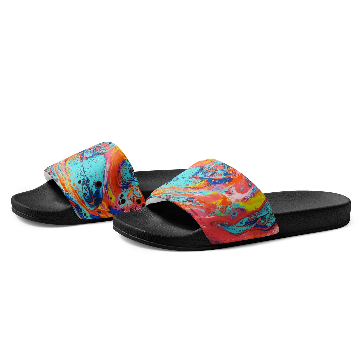 Women's Slides - Fluid Art Design - FA-008-2