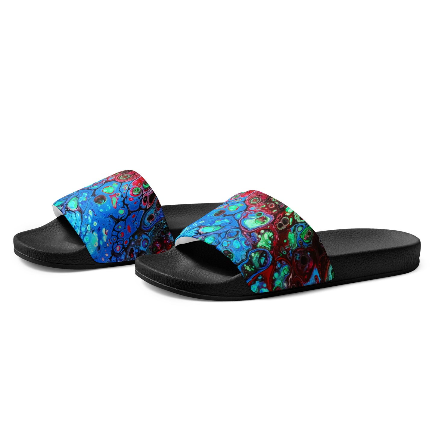 Women's Slides - Fluid Art Design - FA-007C-1