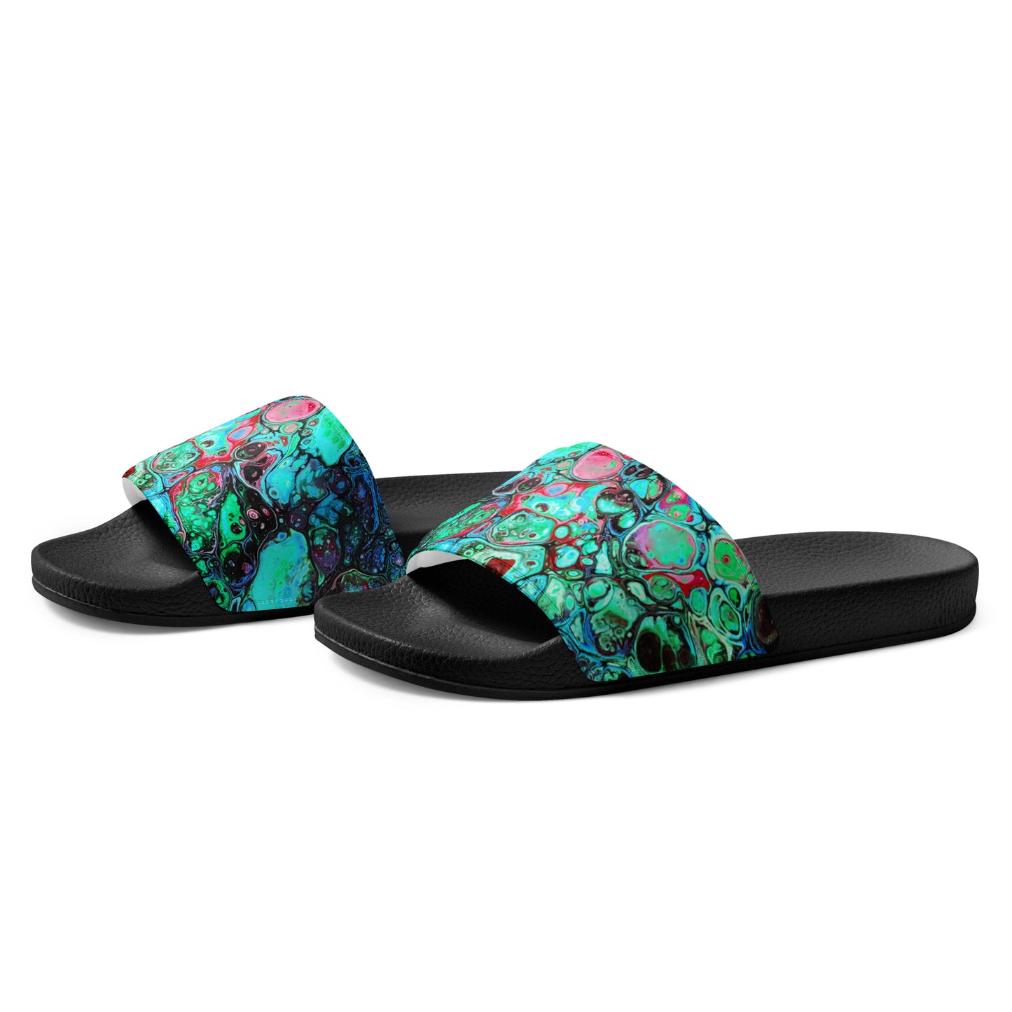 Women's Slides - Fluid Art Design - FA-007C-2