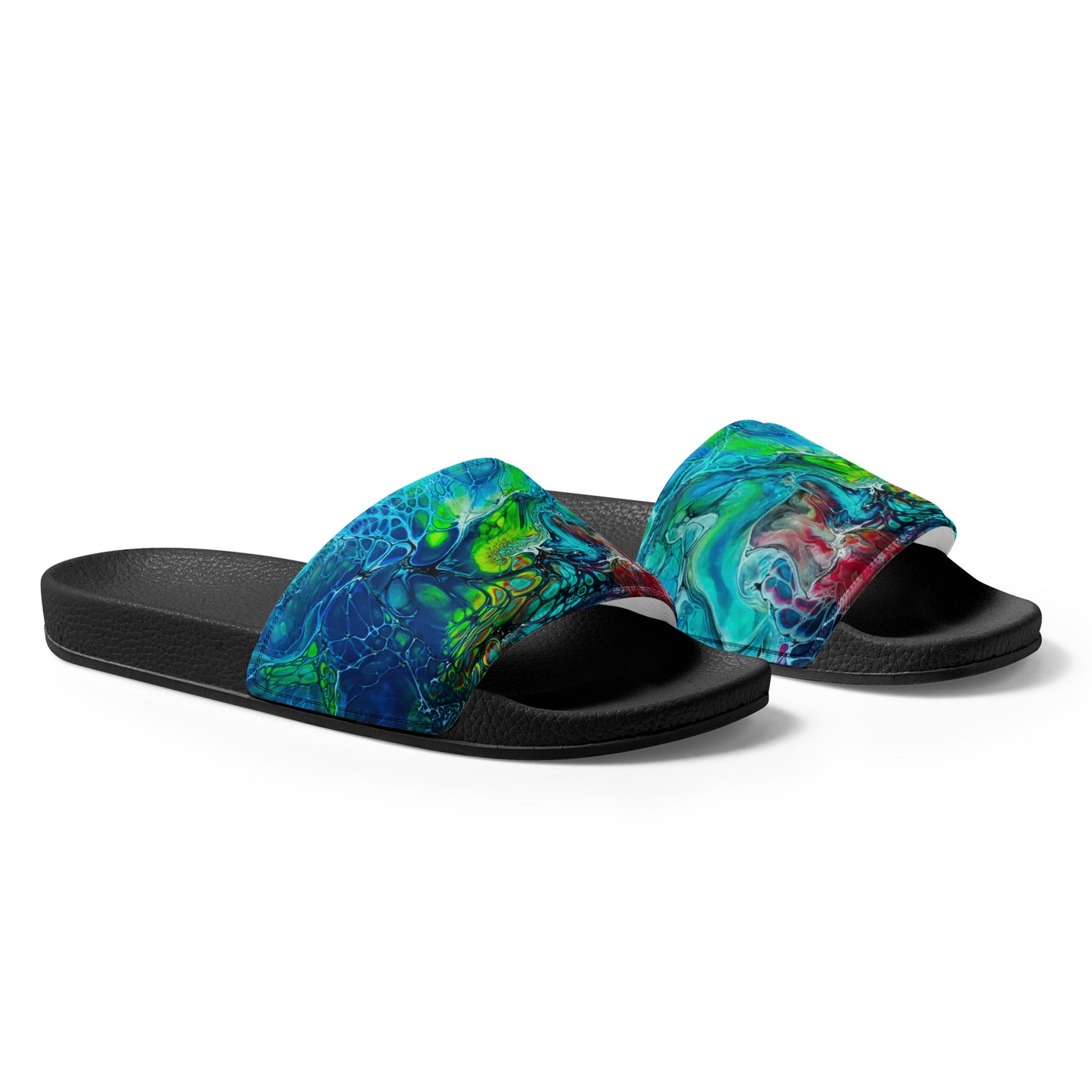 Women's Slides - Fluid Art Design - FA-013