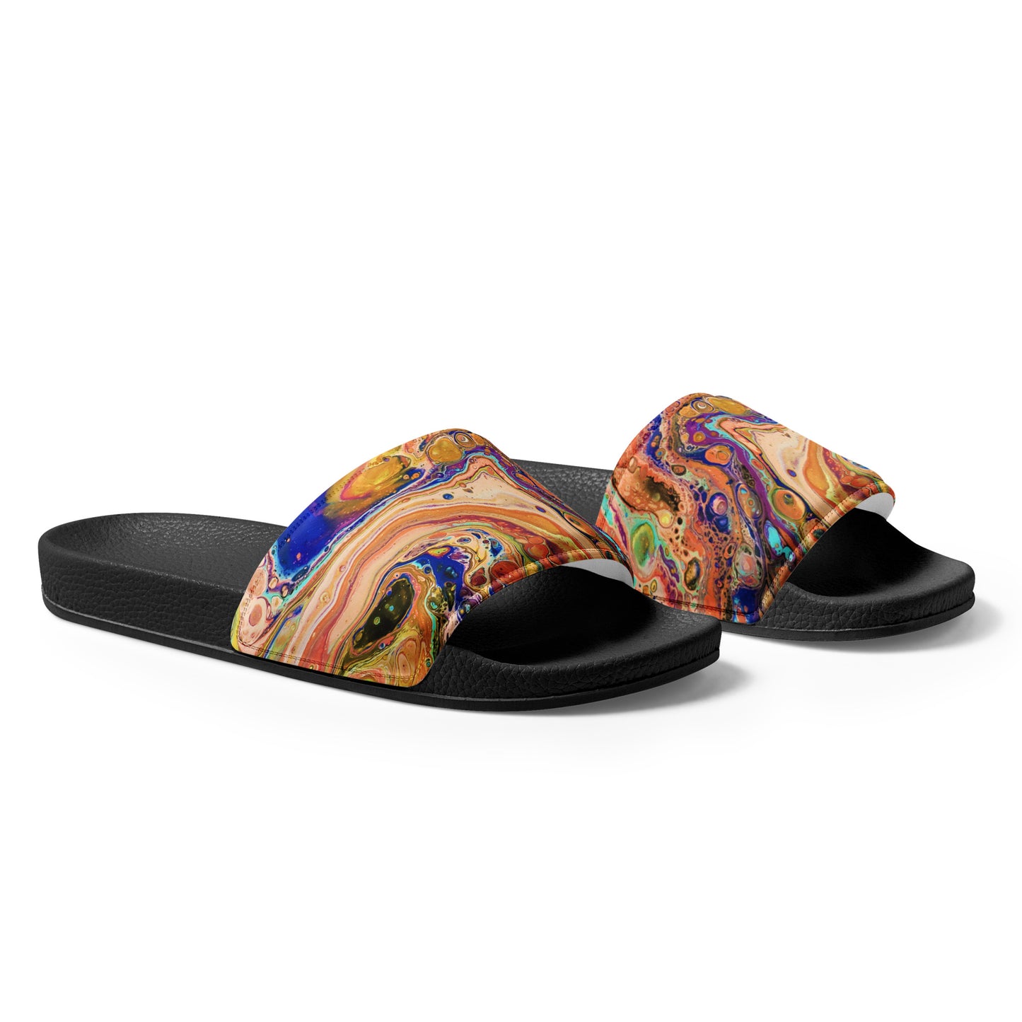 Women's Slides - Fluid Art Design - FA-011E-1