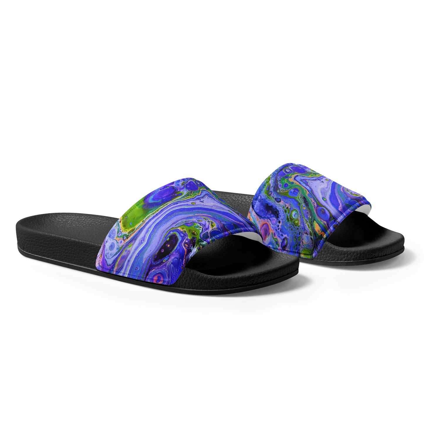 Women's Slides - Fluid Art Design - FA-011B-1