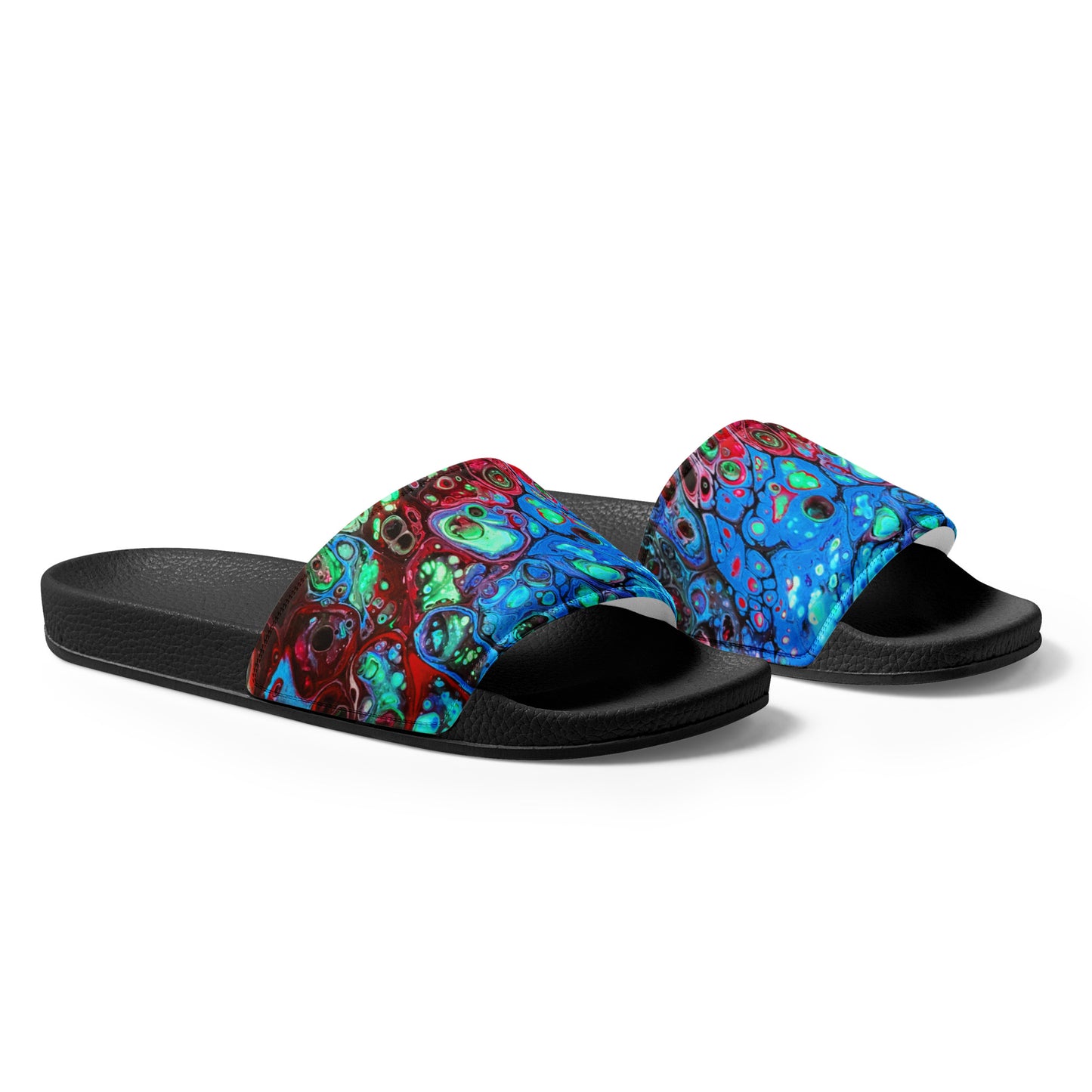 Women's Slides - Fluid Art Design - FA-007C-1
